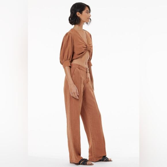 Young Fabulous and Broke YFB Easton trouser  in caramel( pants only) - Picture 2 of 10